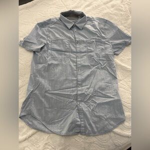 Calvin Klein Men's Light Blue Short Sleeve Shirt